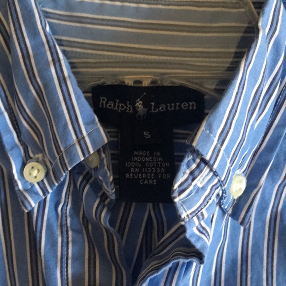 Ralph Lauren kids 5 button down shirt like new - Picture 2 of 2